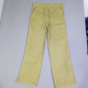 Universal Thread co. High Rise wide leg twill pants women's size 2R olive green